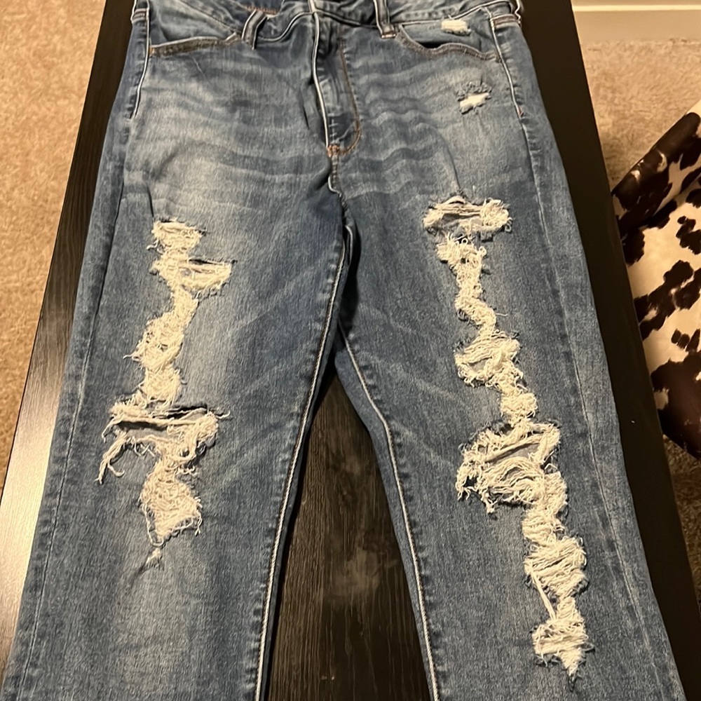 Medium blue American eagle jeggings